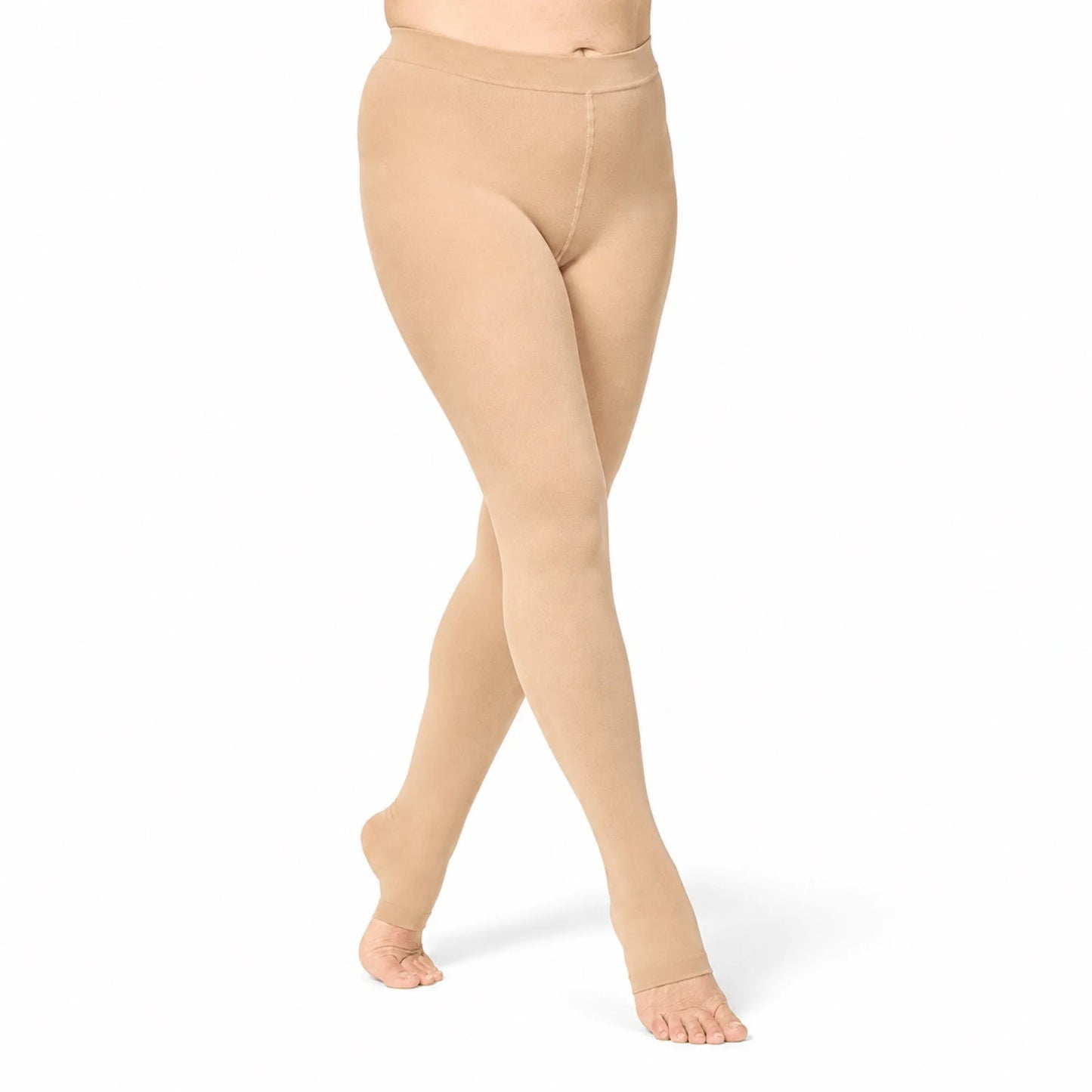Compression Tights Waist-High Graduated Support Open-Toe