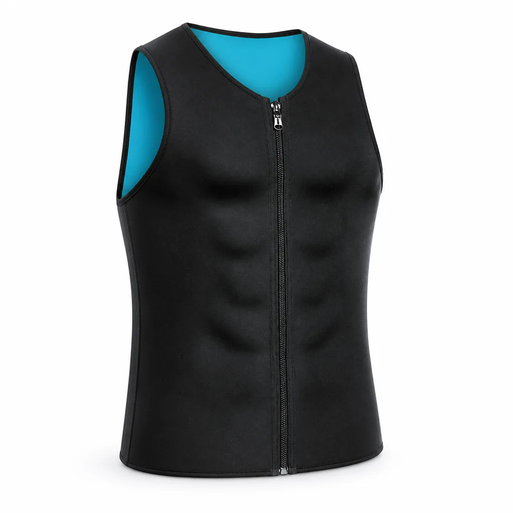 Compression Vest Zippered Infrared Therapy & Heat-Trapping Fabric