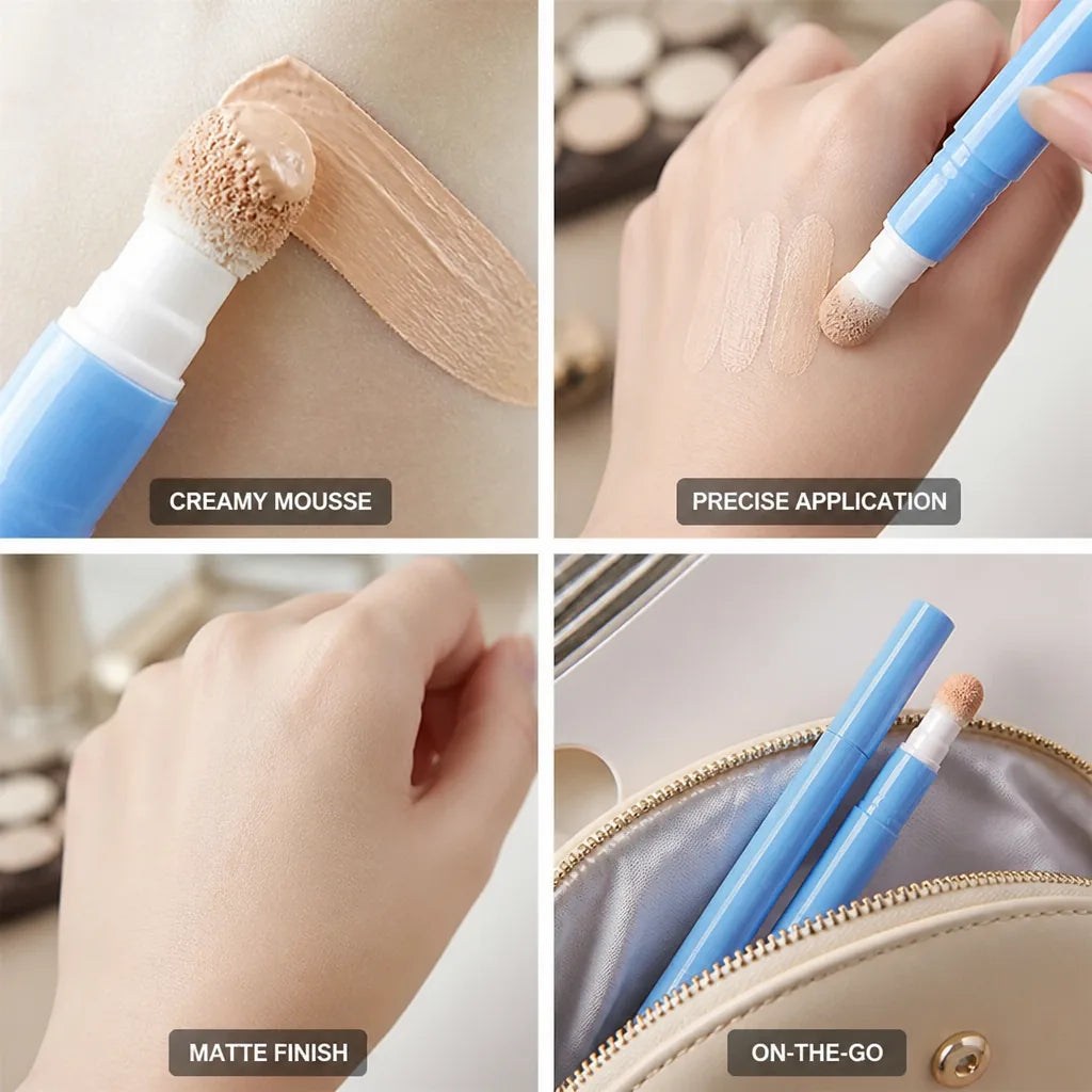 Concealer Pen Cream-Mousse Built-In Sponge Matte Finish