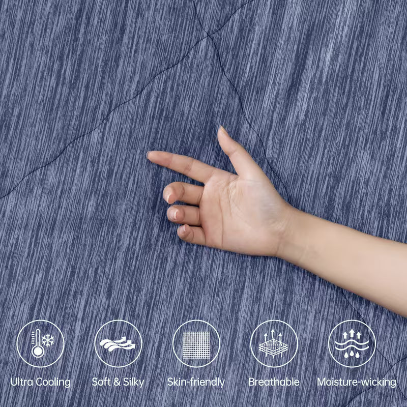 Cooling Blanket Lightweight & Breathable For Hot Sleepers
