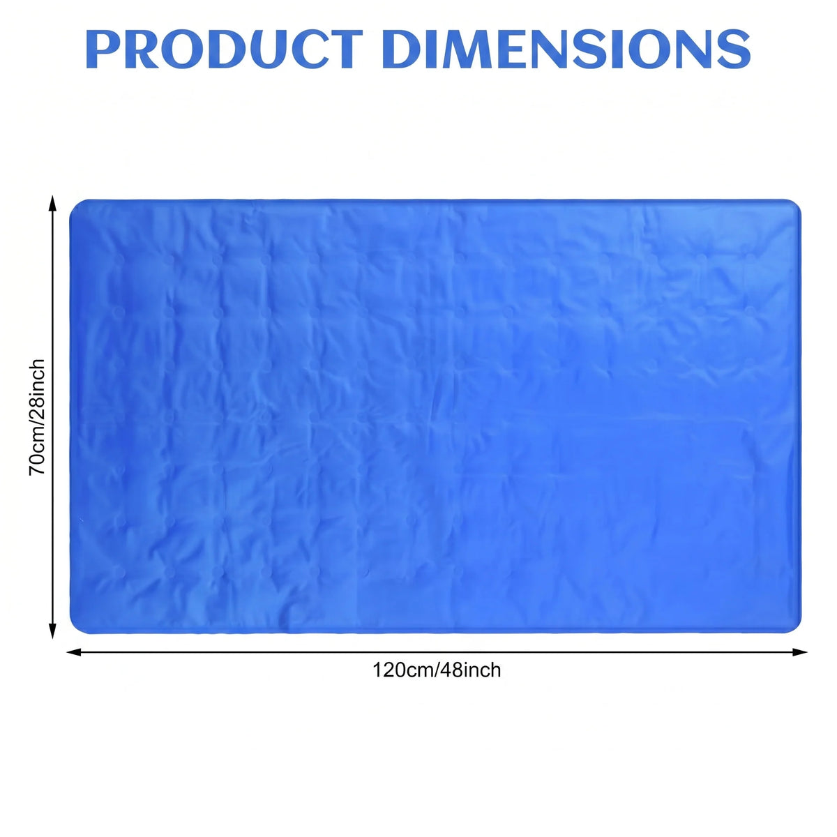 Cooling Gel Sleep Pad Quilted Breathable Non-Slip Base