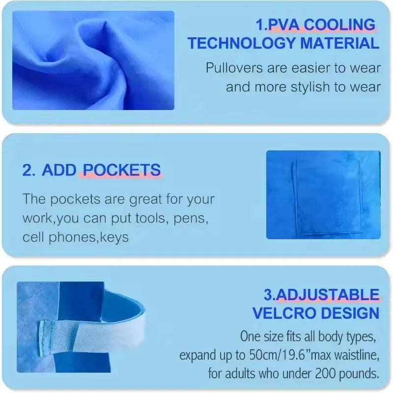 Cooling Utility Vest Breathable Mesh & Adjustable Fit