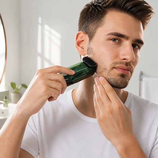 Cordless Shaver Built In Vacuum Stainless Steel Blades