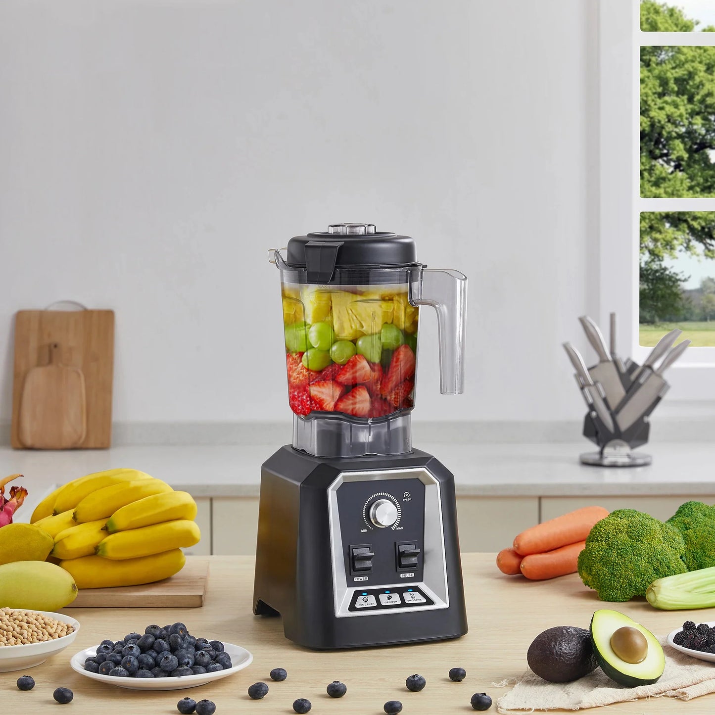 Countertop Blender 2200W Ice-Crushing 2L BPA-Free