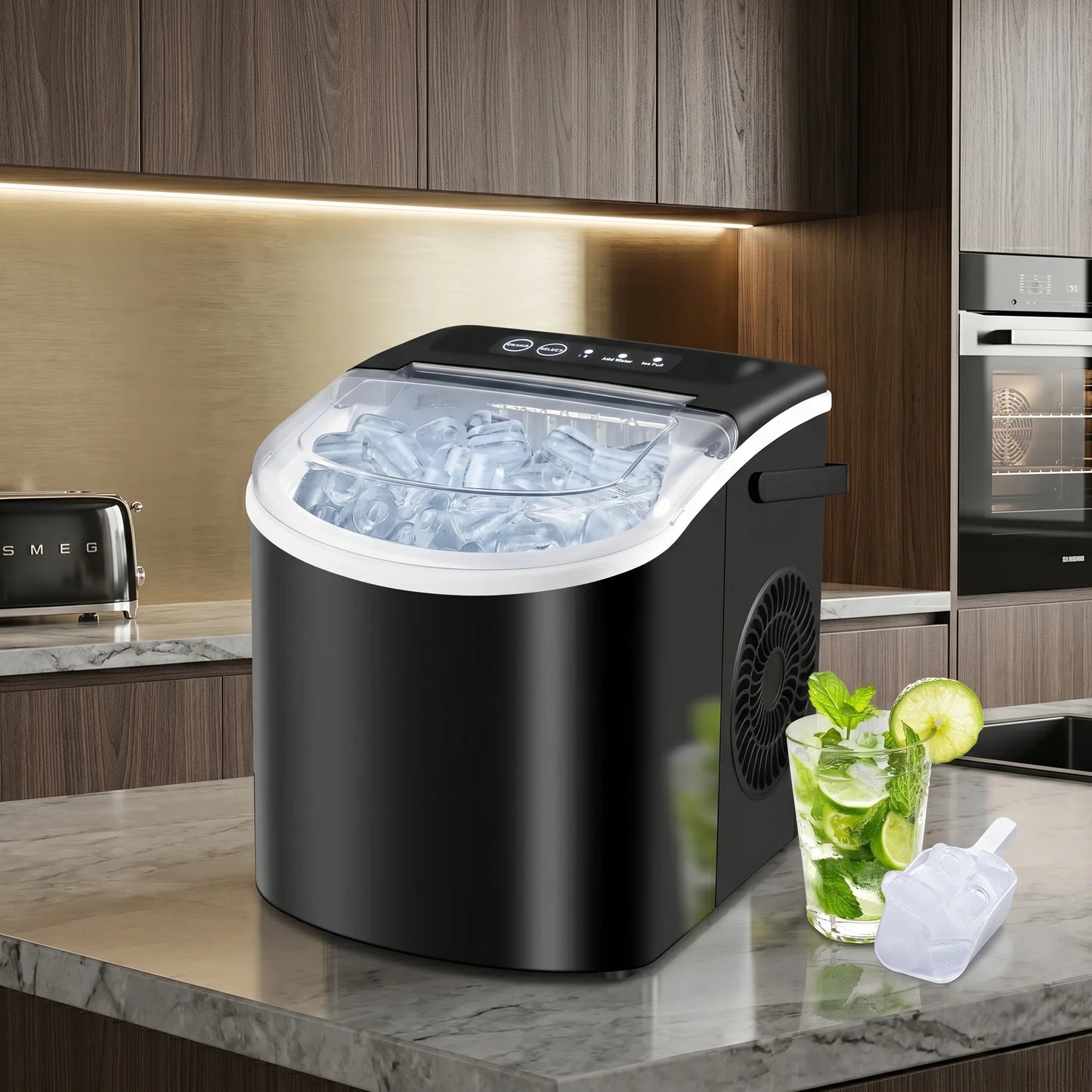 Countertop Ice Maker Fast Ice Production Self-Cleaning Portable
