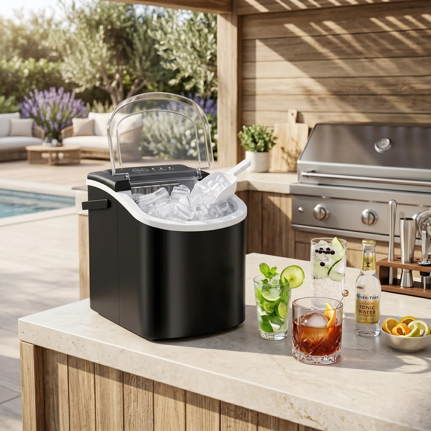 Countertop Ice Maker Fast Ice Production Self-Cleaning Portable