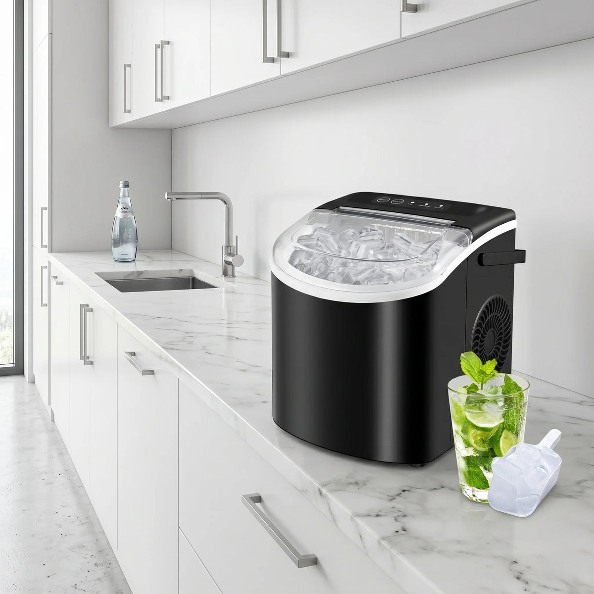 Countertop Ice Maker Fast Ice Production Self-Cleaning Portable