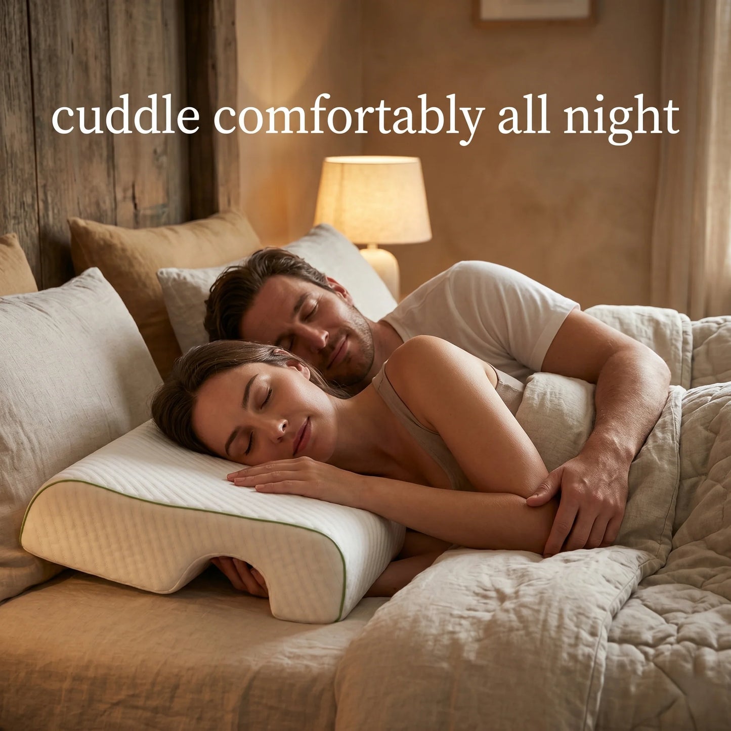 Couples Pillow Arm Cutout Left & Right Pressure Relief