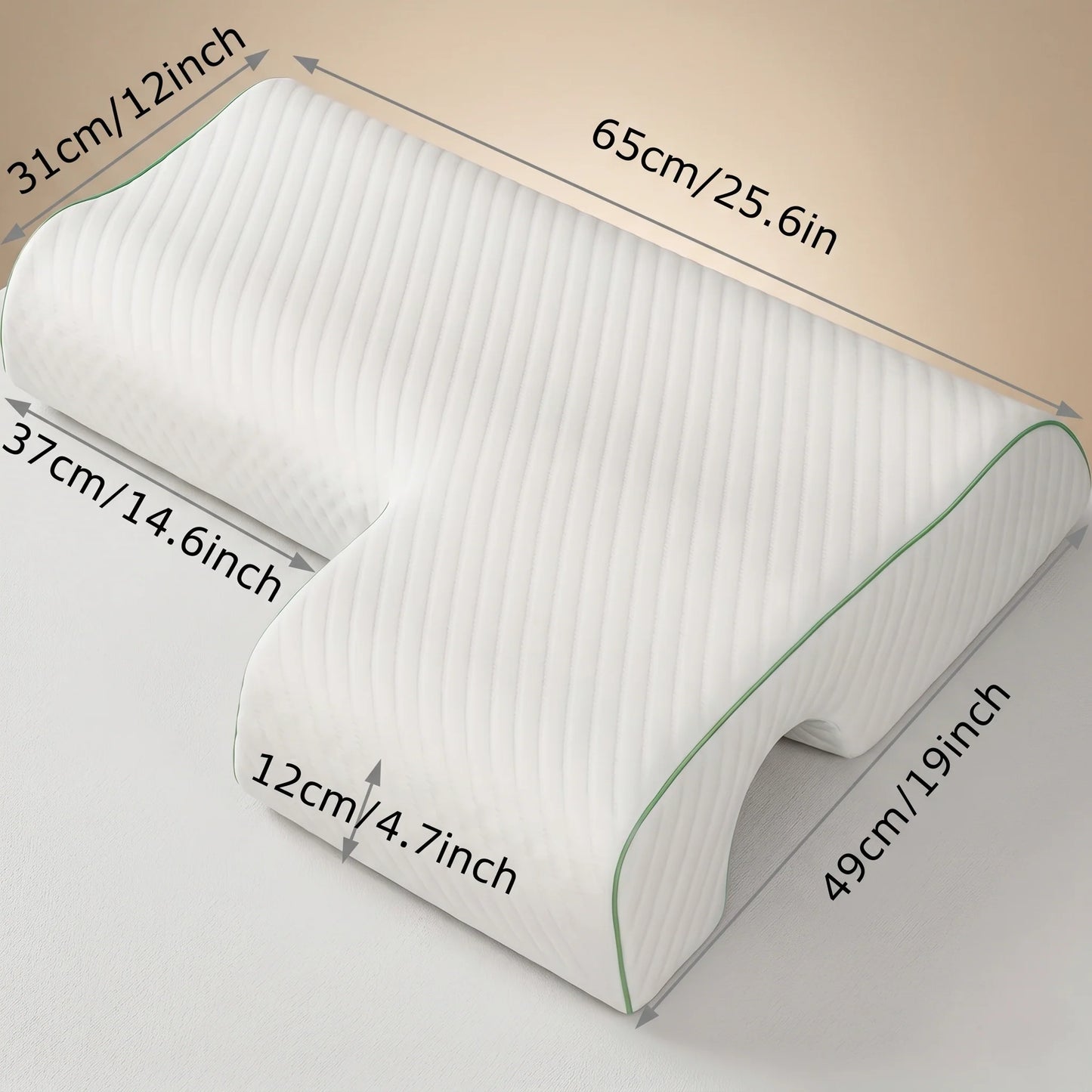 Couples Pillow Arm Cutout Left & Right Pressure Relief