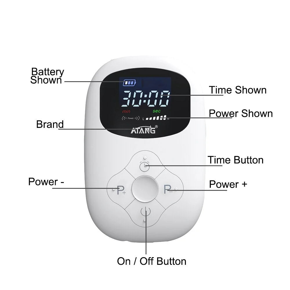 Cranial Electrotherapy Device Rechargeable Portable Adjustable Settings
