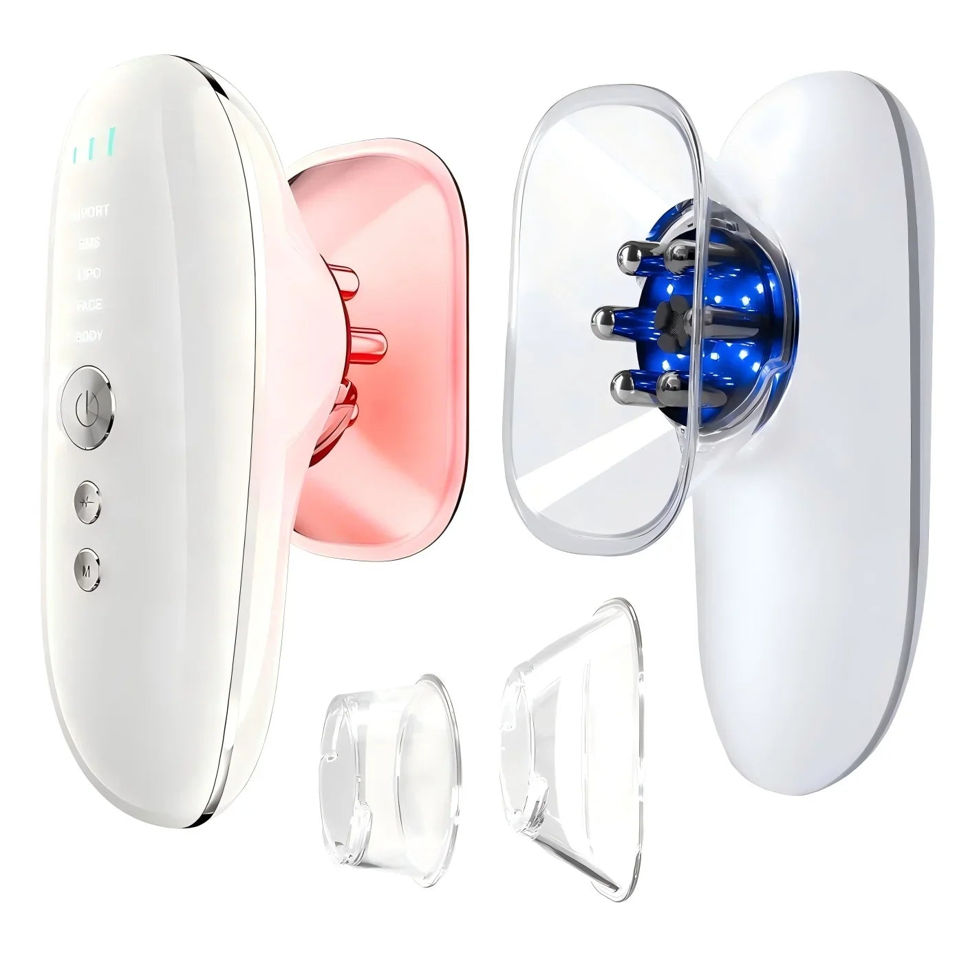 Cupping Device Microcurrent & LED Square & Round Cups