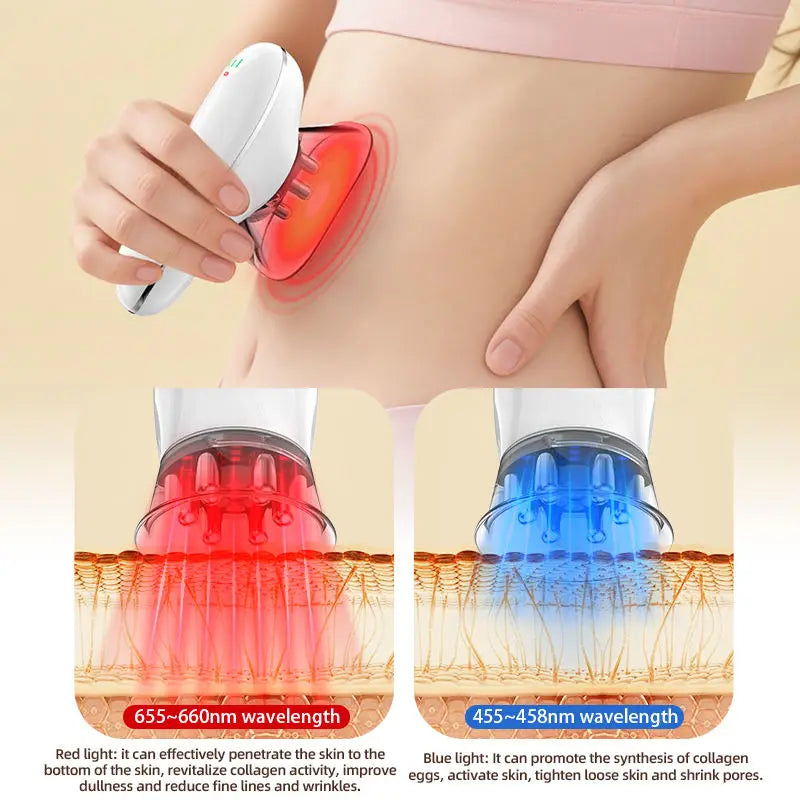 Cupping Device Microcurrent & LED Square & Round Cups