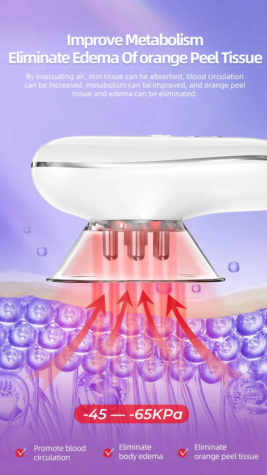 Cupping Device Microcurrent & LED Square & Round Cups