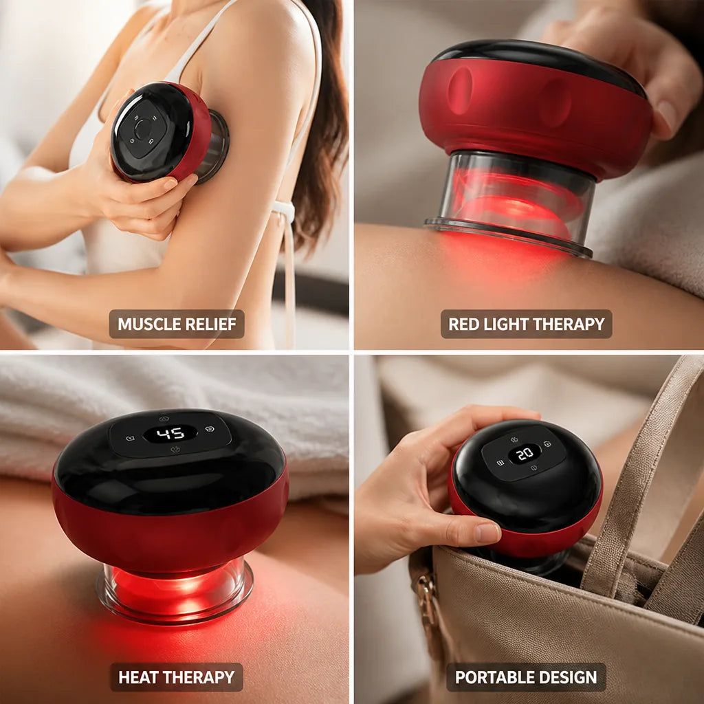 Cupping Massager Vacuum Suction & Heat Pain Relief