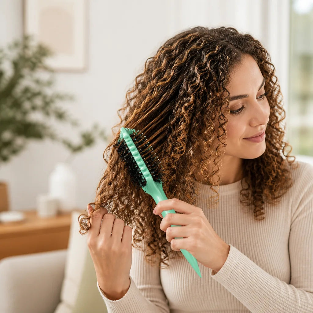 Curl Brush Spiral Detangling & Anti-Frizz