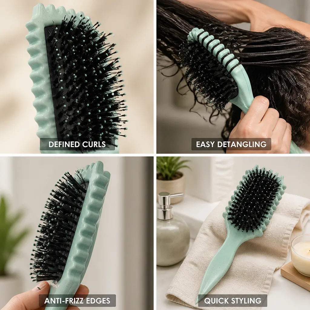 Curl Brush Spiral Detangling & Anti-Frizz