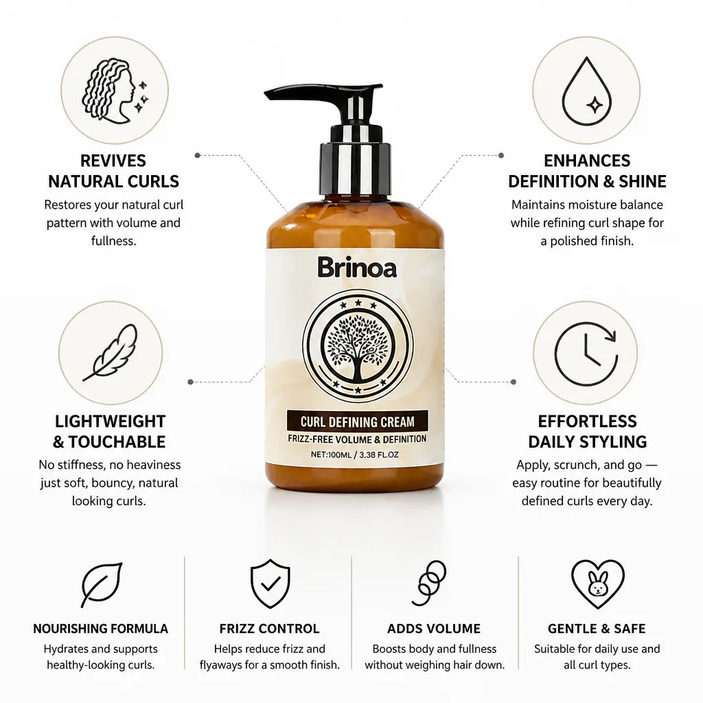 Curl Defining Cream Frizz-Free Volume & Definition