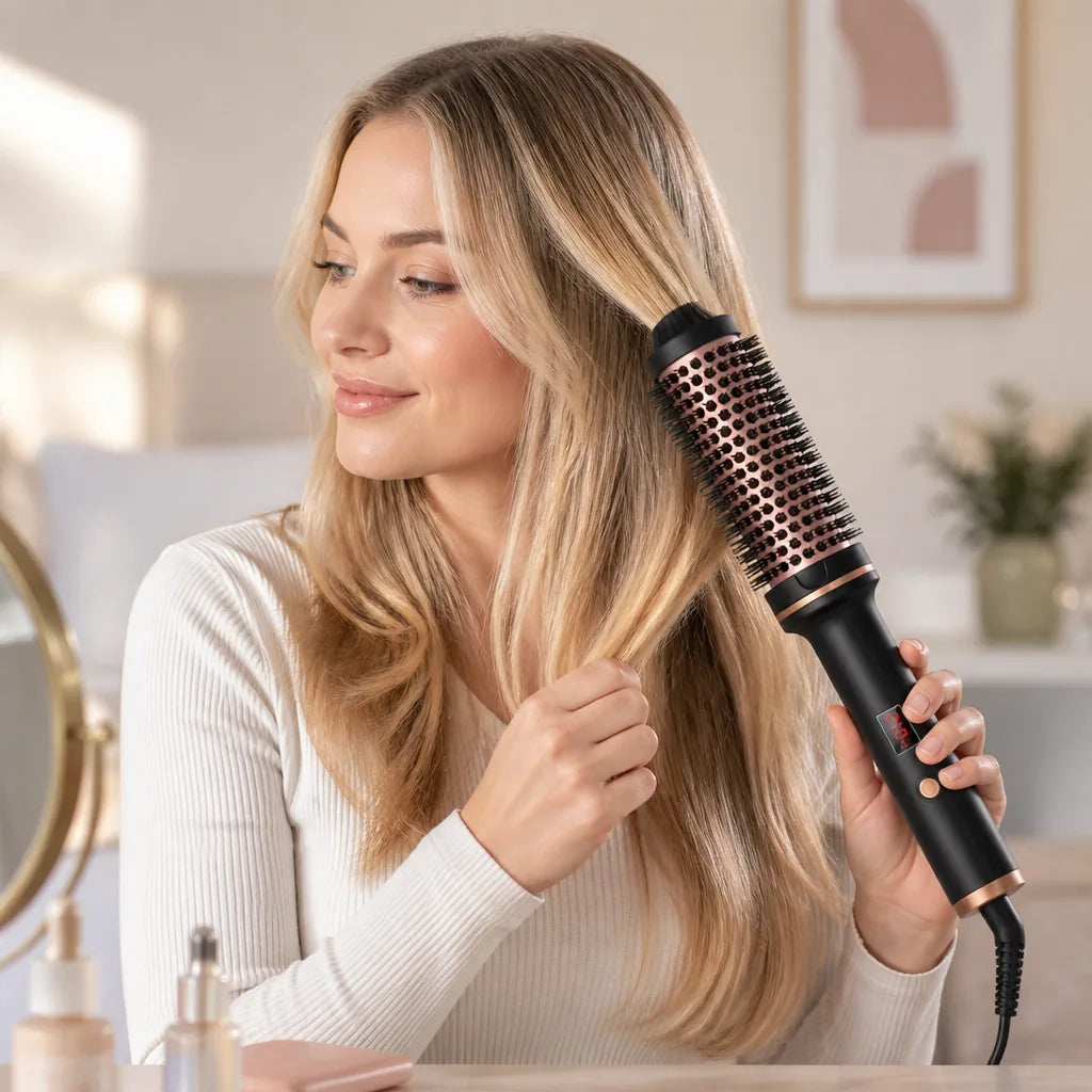Curling Brush Anti-Scald Dual Voltage Lightweight