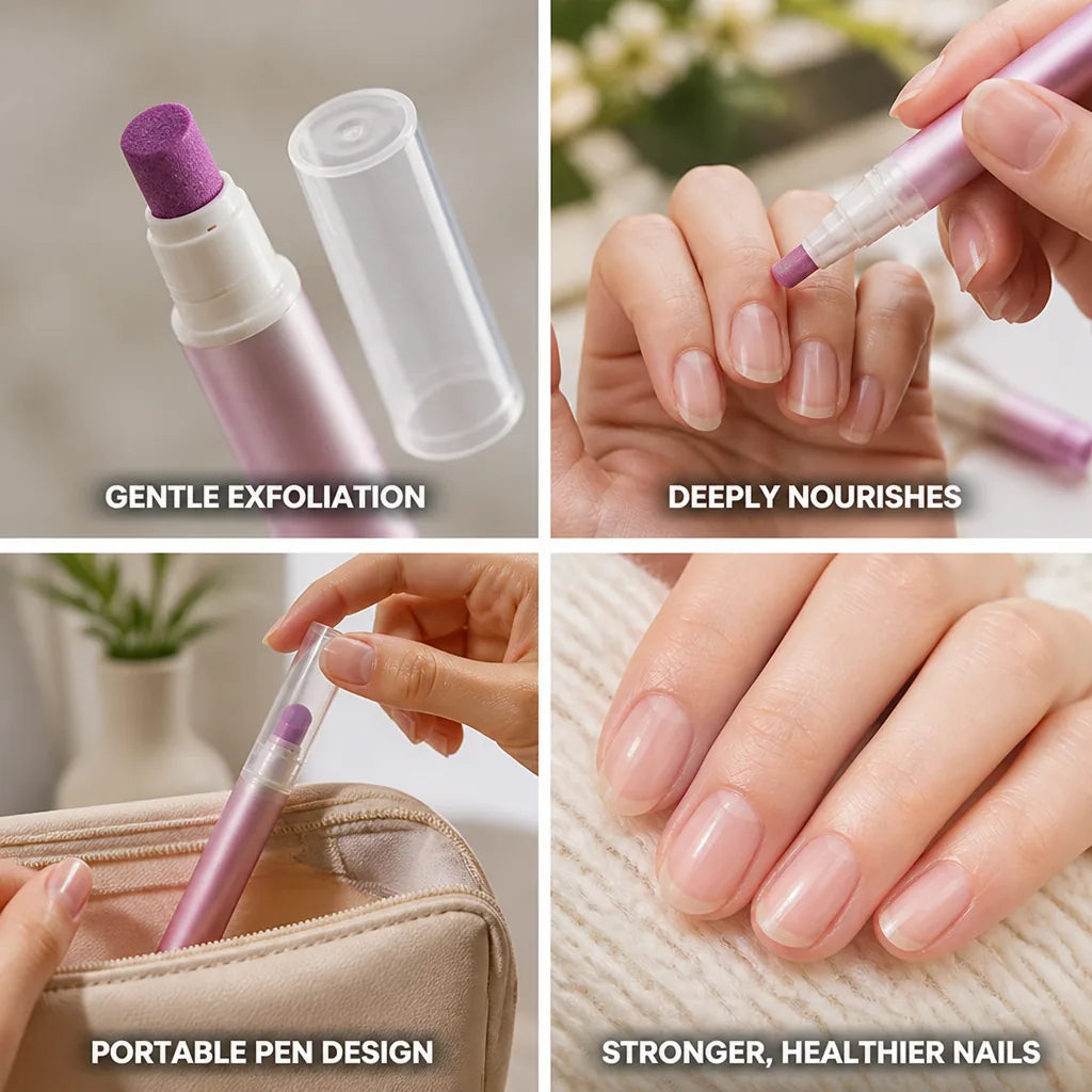 Cuticle Pen 3-in-1 Ceramic Exfoliating Tip & Nourishing Oils