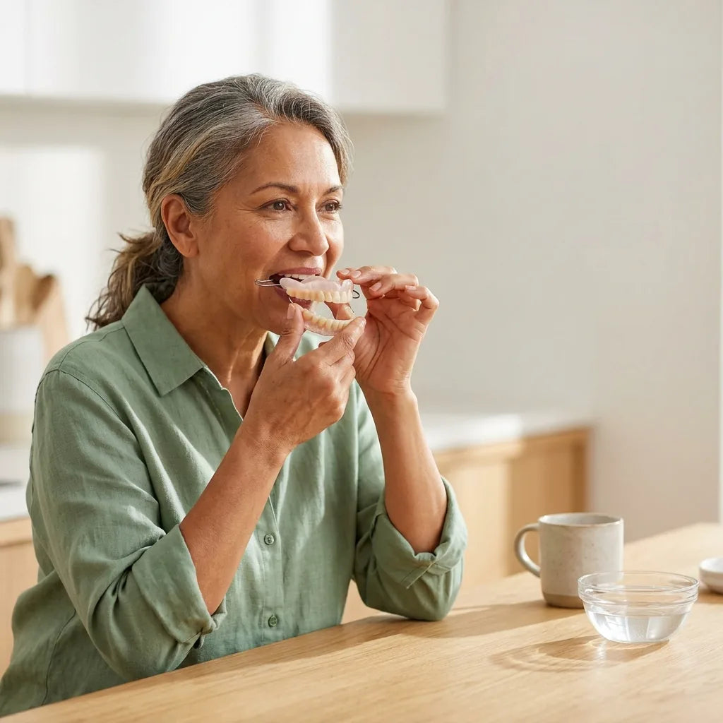 Denture Set Heat-Activated Custom Fit Adhesive-Free