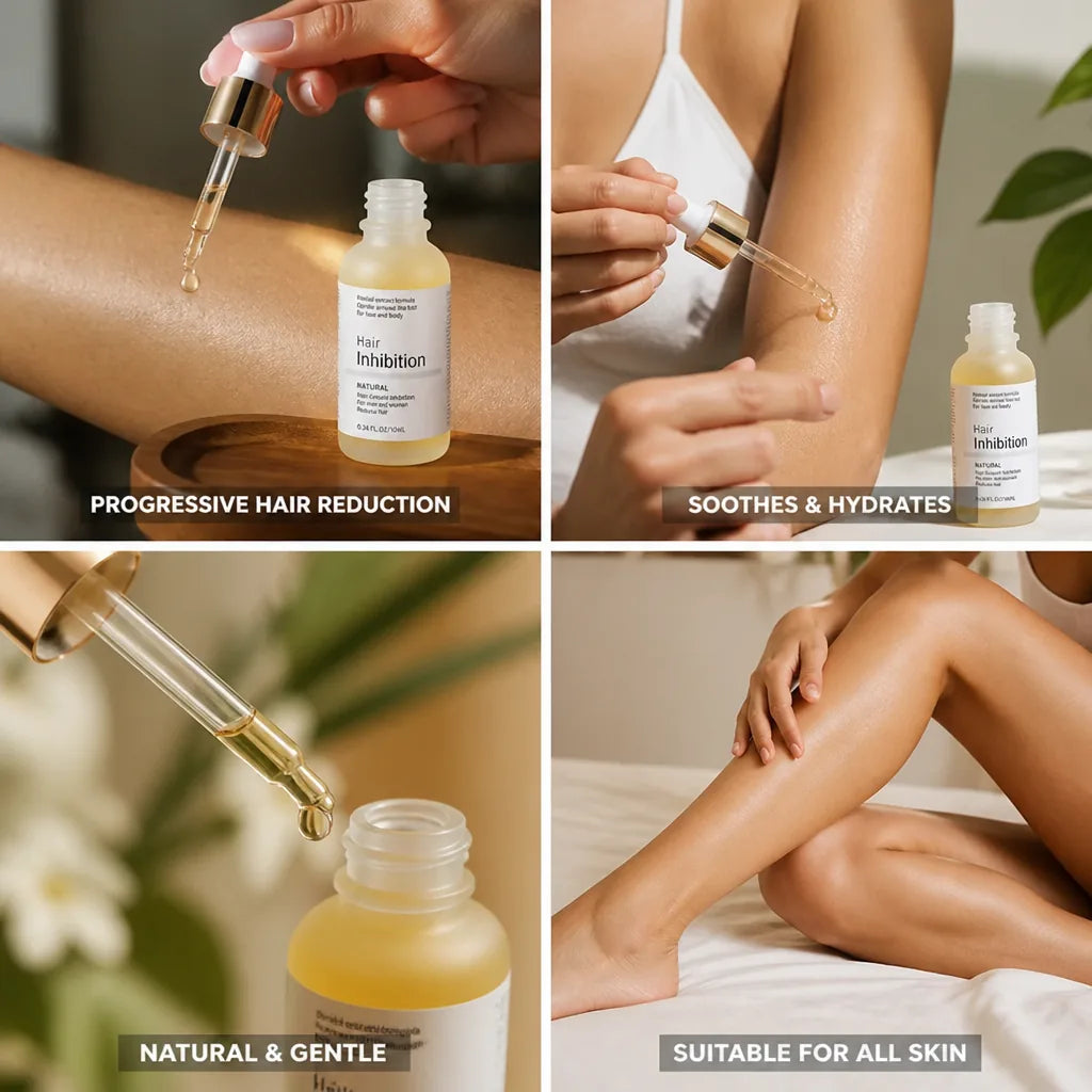 Depilatory Serum Progressive Hair Reduction Hydrating & Gentle Formula