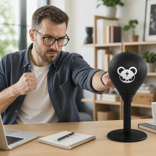 Desktop Punching Bag Suction Cup Base & Spring Return