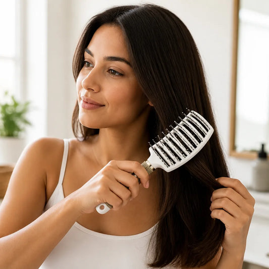Detangling Brush Pain-Free Boar & Nylon Bristles