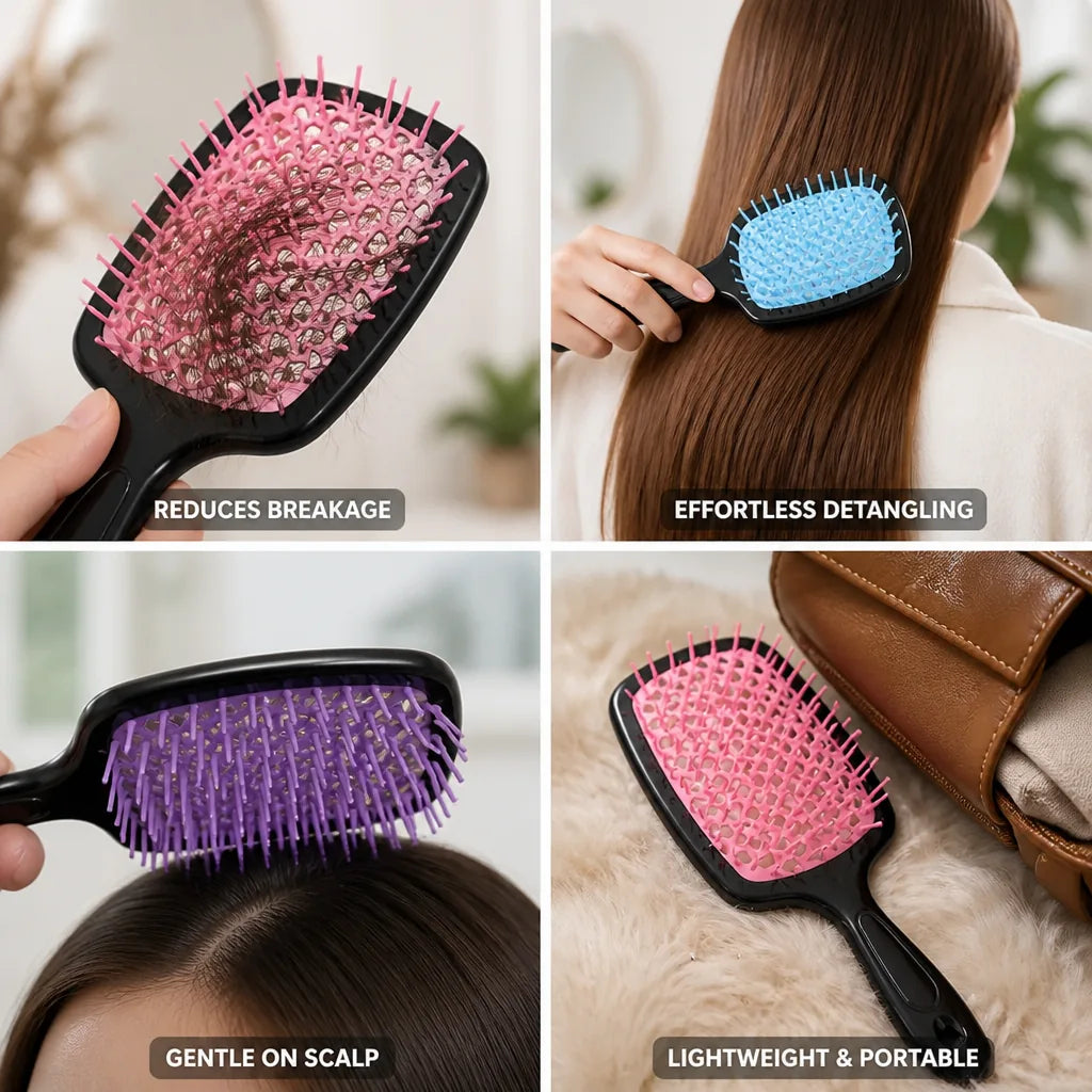 Detangling Brush Tangle-Free Reduces Breakage