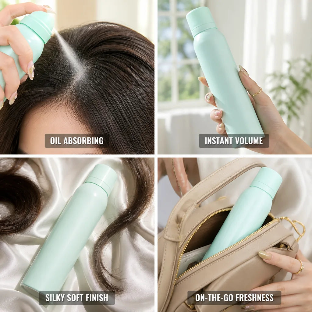 Dry Shampoo Oil-Absorbing Instant Volume Silky-Soft Finish