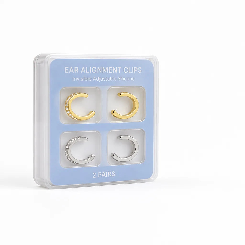 Ear Alignment Clips Invisible Adjustable Silicone Two Pairs
