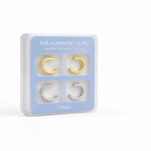 Ear Alignment Clips Invisible Adjustable Silicone Two Pairs