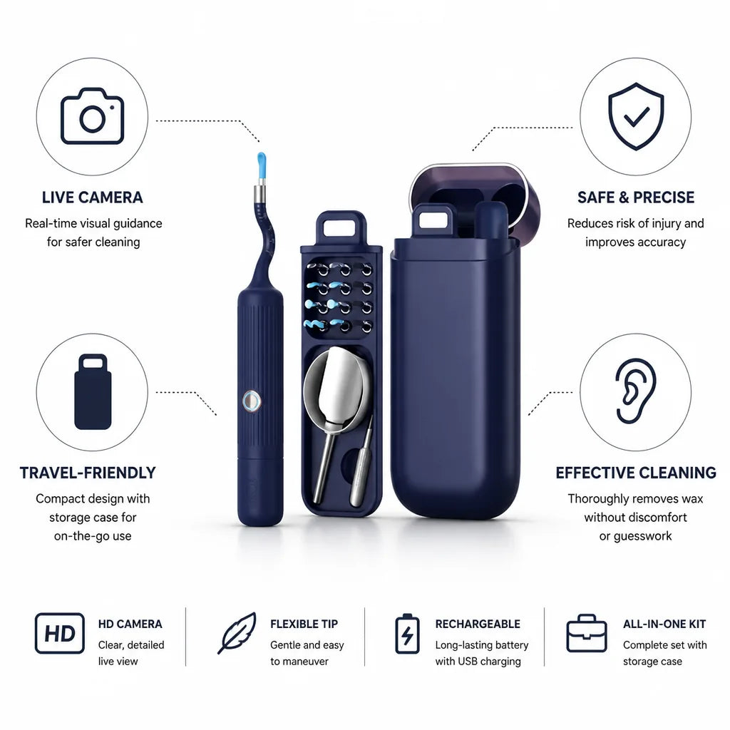 Ear Cleaner Live Camera Flexible Tip