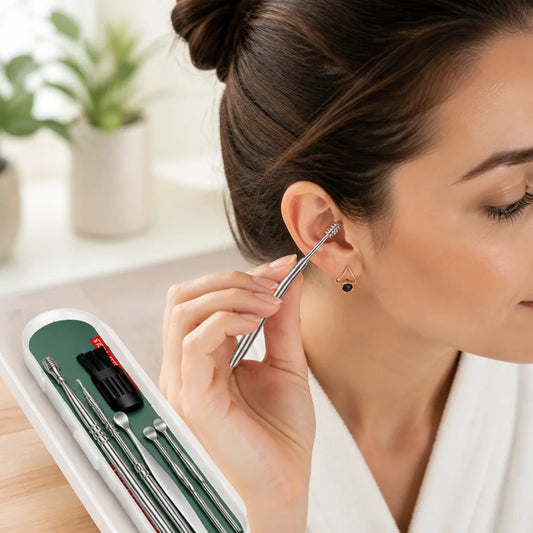 Ear Cleaning Kit Silicone Tips & Multi Tools
