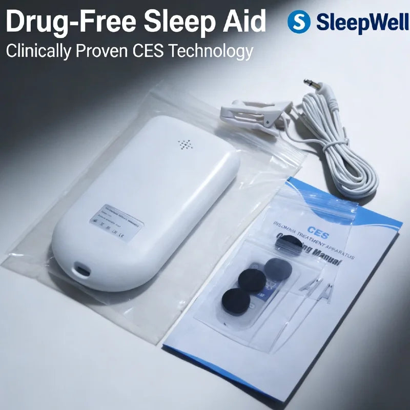 Ear Clip Stimulator Battery-Powered 30-Minute Timer