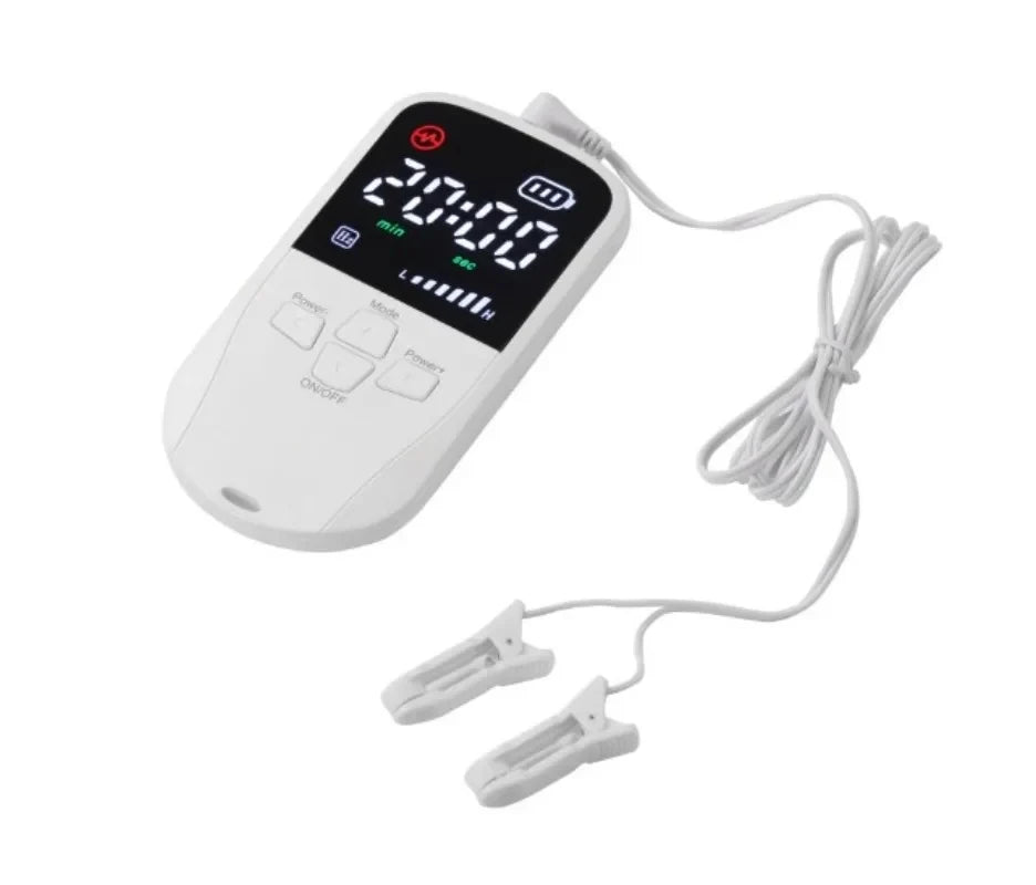 Ear Clip Stimulator Battery-Powered 30-Minute Timer