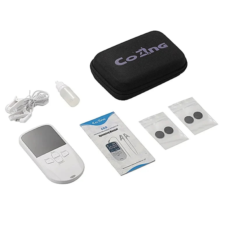 Ear Clip Stimulator Battery-Powered 30-Minute Timer