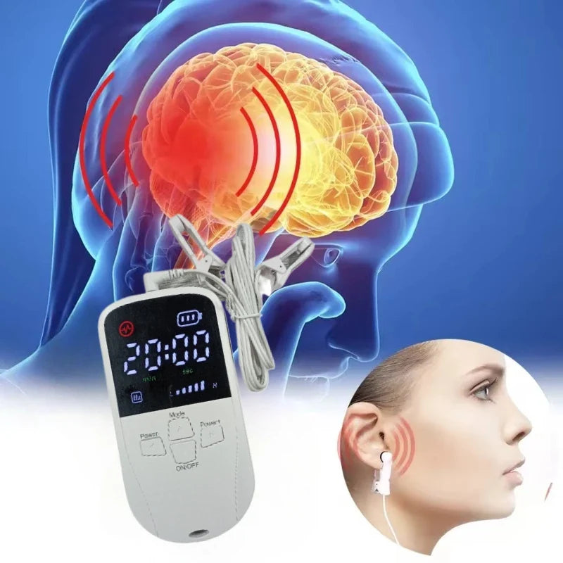 Ear Clip Stimulator Battery-Powered 30-Minute Timer