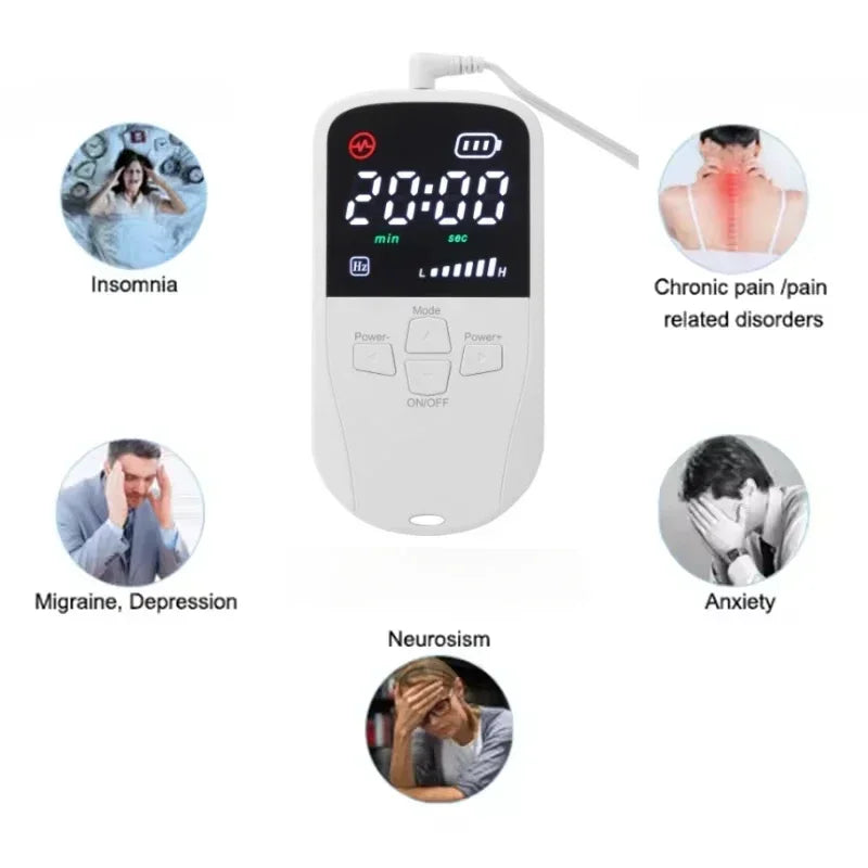 Ear Clip Stimulator Battery-Powered 30-Minute Timer