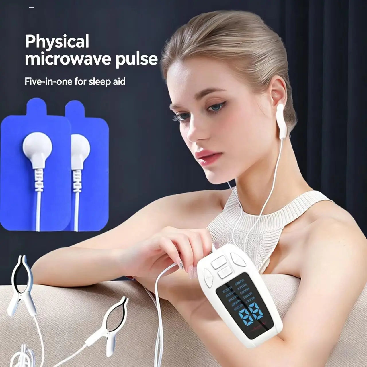 Ear-Clip Stimulator Compact Clip Electrode Home Use