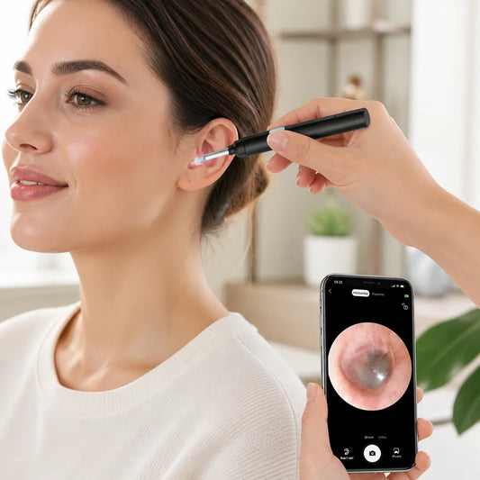 Ear Endoscope HD Camera Silicone Tips USB-C Rechargeable