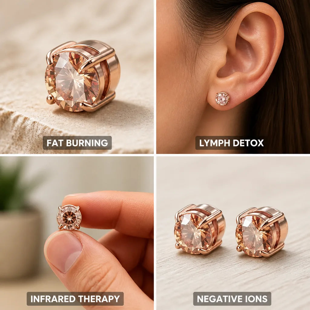 Earrings Magnetic Therapy Negative Ion & Infrared