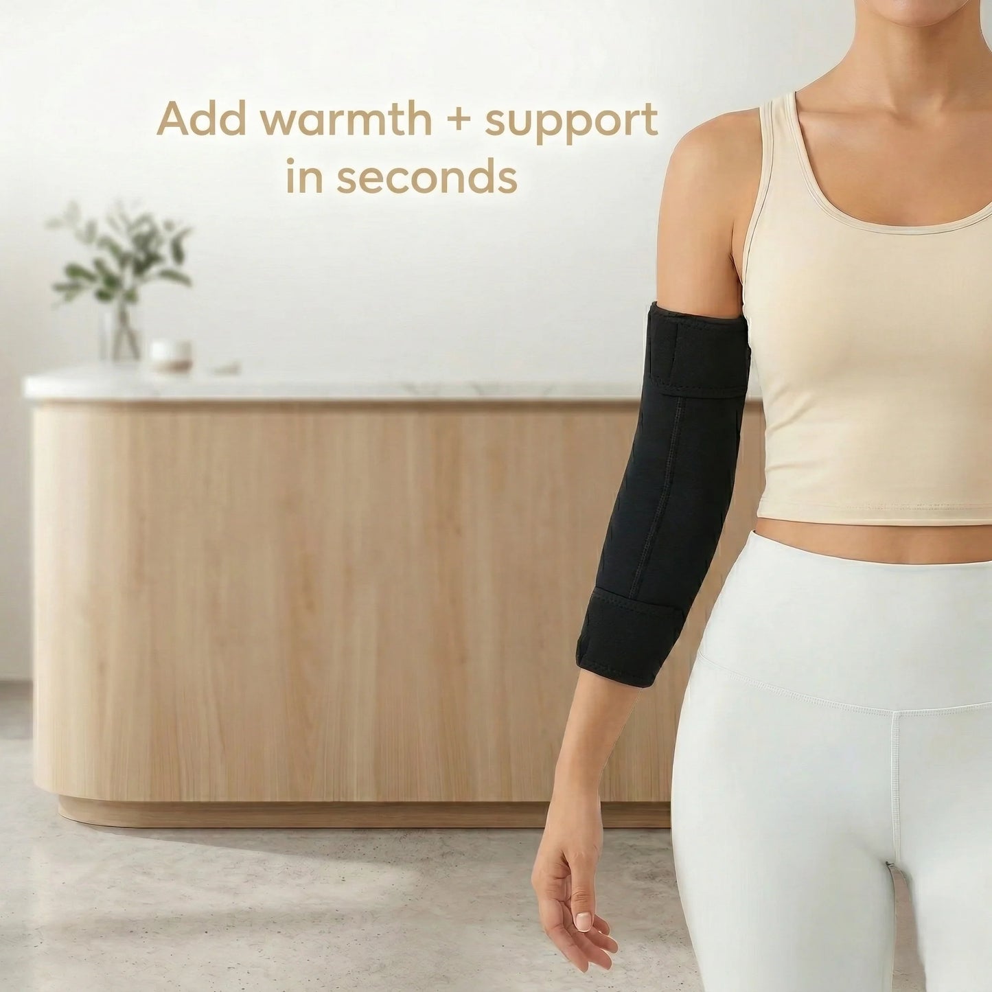 Elbow Sleeve Heated Compression Adjustable Heat & Massage