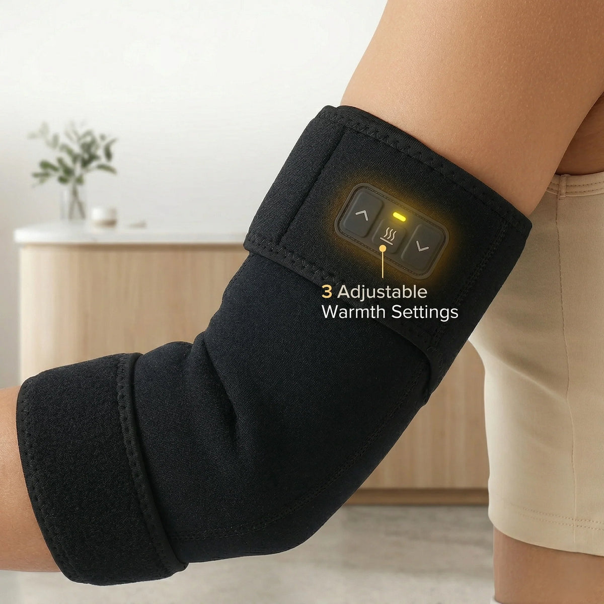 Elbow Sleeve Heated Compression Adjustable Heat & Massage