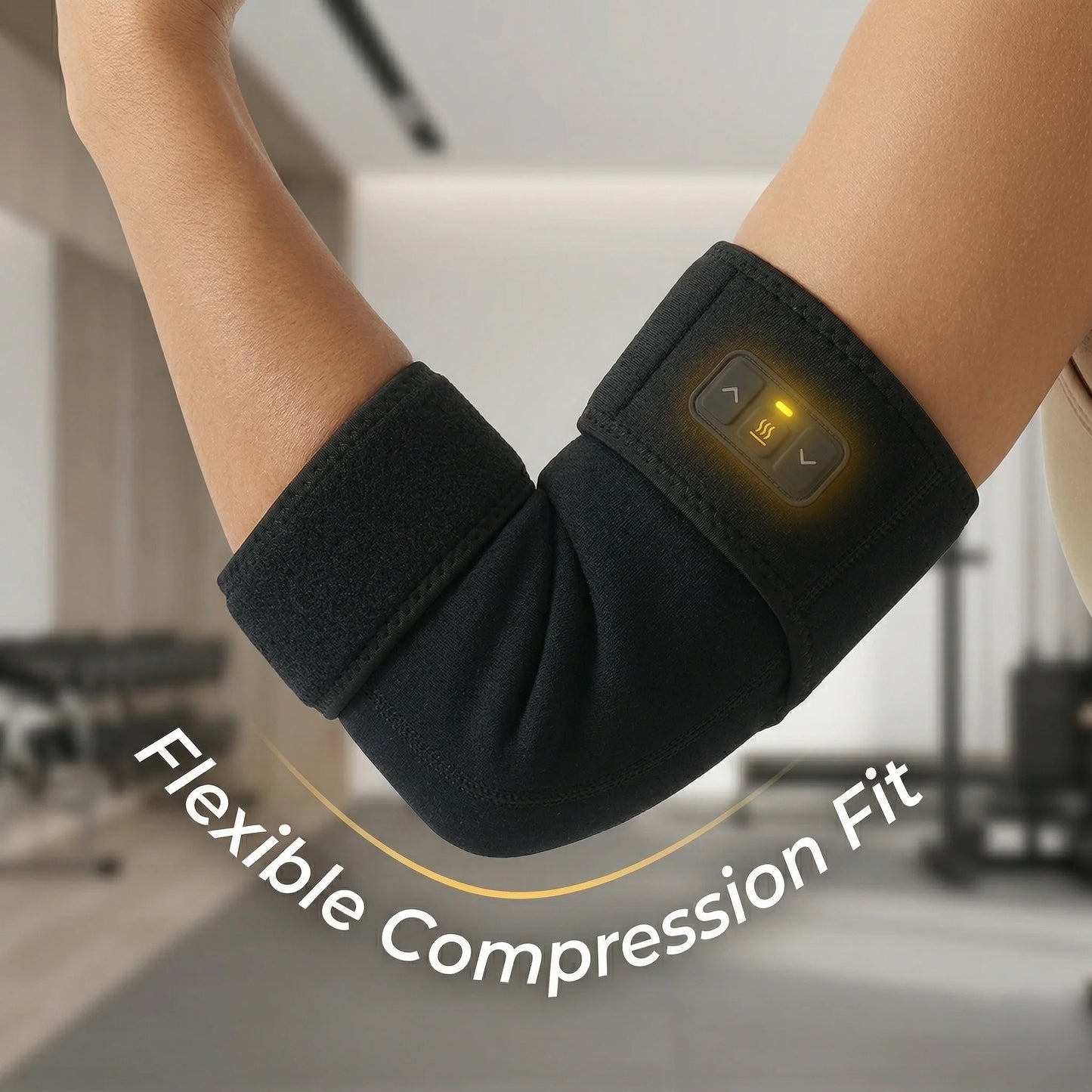 Elbow Sleeve Heated Compression Adjustable Heat & Massage