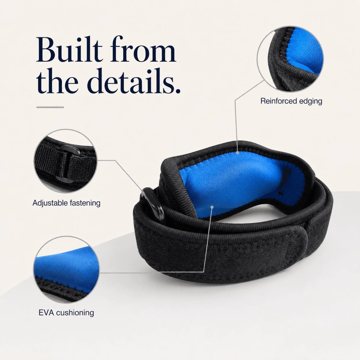 Elbow Strap Targeted Compression Double-Strap EVA Pad