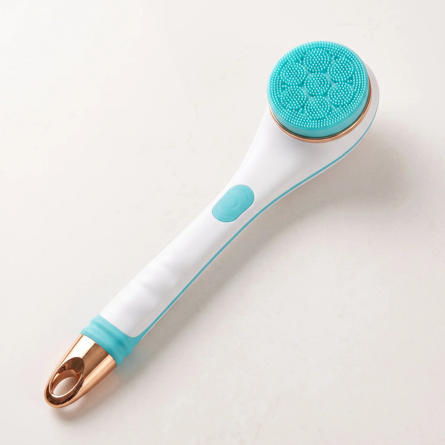 Electric Body Brush Long Handle Rotating Four Interchangeable Heads
