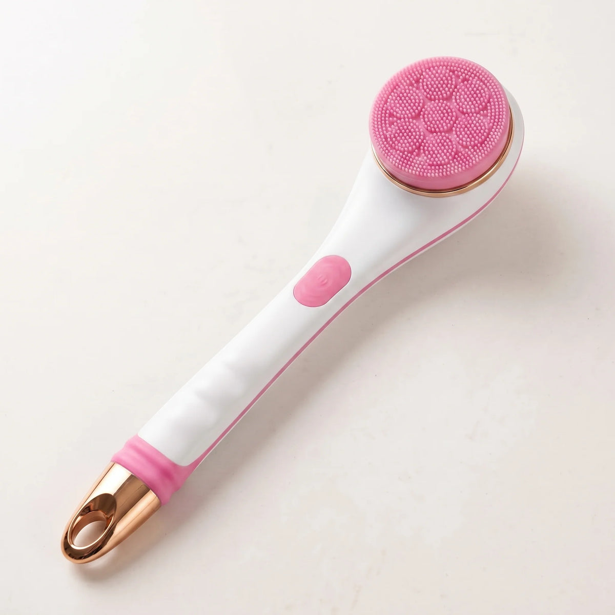 Electric Body Brush Long Handle Rotating Four Interchangeable Heads