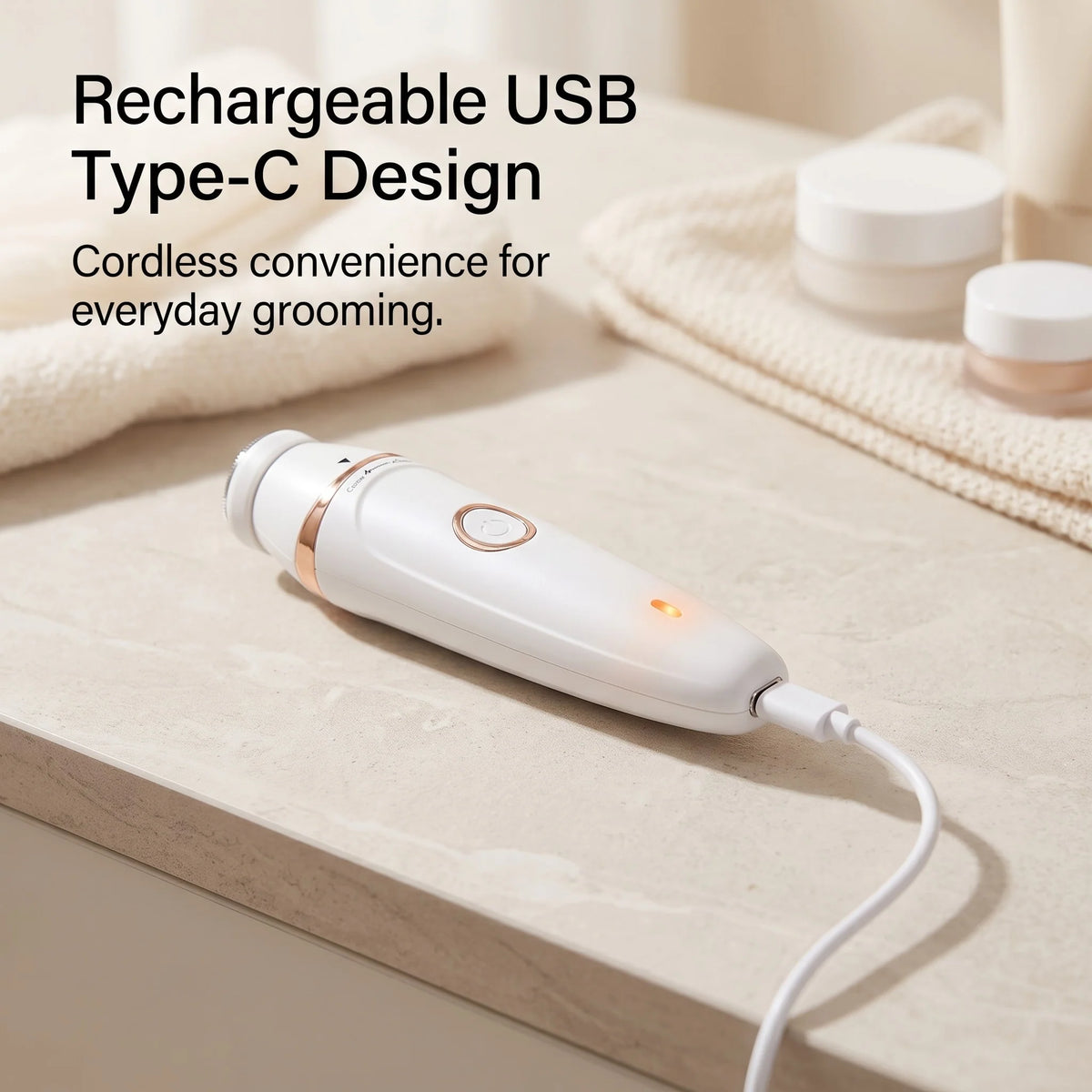Electric Body Groomer 7-in-1 Rechargeable & Cordless
