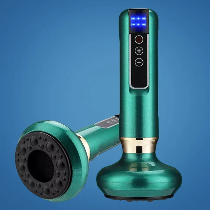 Electric Cupping Massager Cordless Heated Adjustable Suction