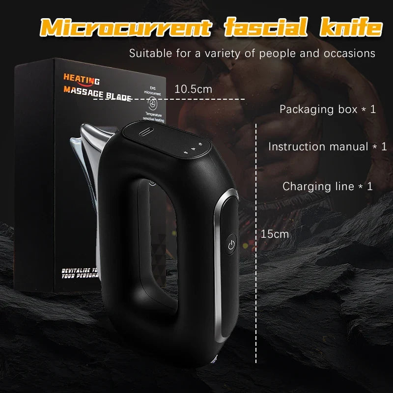 Electric Fascia Scraper Heated Vibration USB Rechargeable